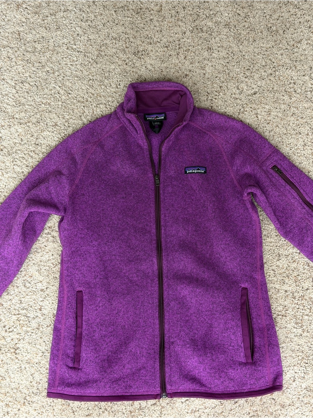 Patagonia Better Sweater Jacket Size S Purple Fleece Full Zip
